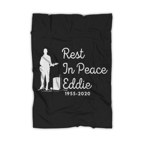 Rip Eddie Eddie Van Halen Guitar Player Rest In Peace Design 6 1955 2020 Fleece Blanket