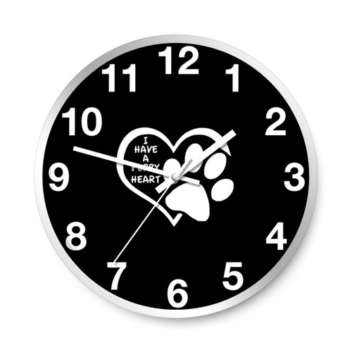 I Have A Puppy Heart Wall Clocks