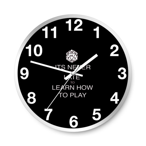It Is Never To Late To Learn How To Play Wall Clocks