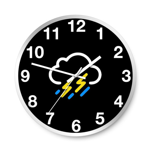 Lightning Weather Wall Clocks