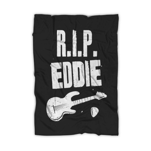 Eddie Van Halen Rip Logo Fleece Blanket