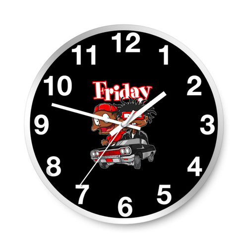 Melanin Kids 90S Friday Cartoon Wall Clocks