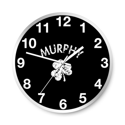 Murphy St Patricks Day Celebration Wall Clocks