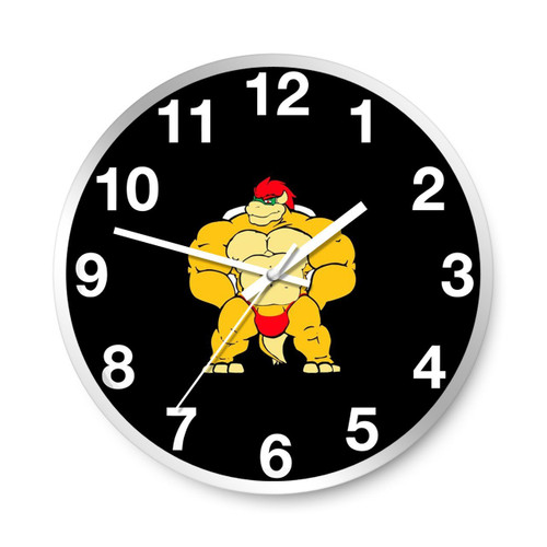 Muscle Daddy Bowser Wall Clocks