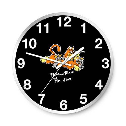 Pixie And Dixie And Mr Jinx Wall Clocks