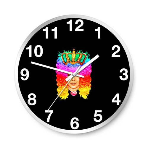 Rainbow Hair Cherilyn Sarkisian Wall Clocks