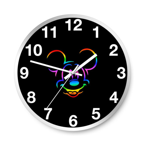 Rainbow Mickey Wall Clocks