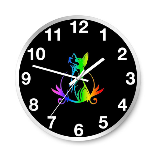 Rainbow Pup Wall Clocks
