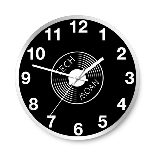 Techmoan Vinyl Lp Logo Wall Clocks