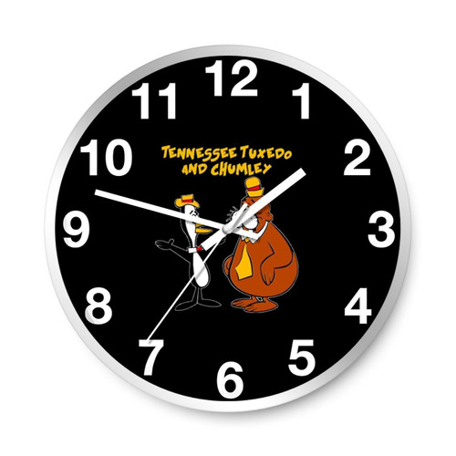 Tennessee Tuxedo And Chumley Wall Clocks