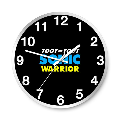 Toot Toot Sonic Warrior Music Lyric Wall Clocks