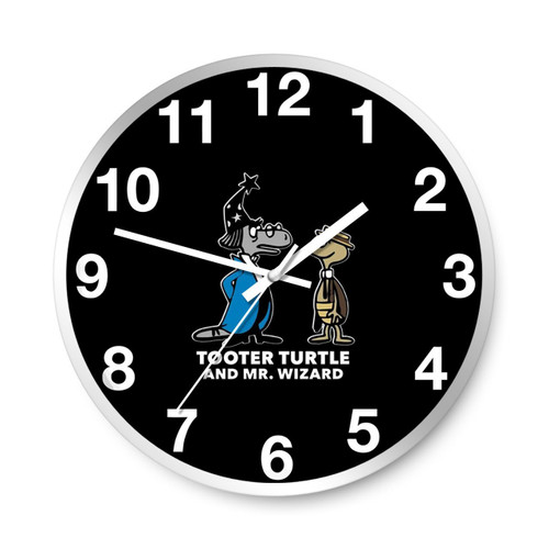 Tooter Turtle And Mr Wizard Wall Clocks