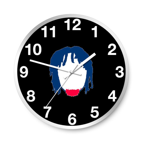 Tyrese Maxey Blue Hair Philadelphia 76Ers Sixers Silhouette Wall Clocks