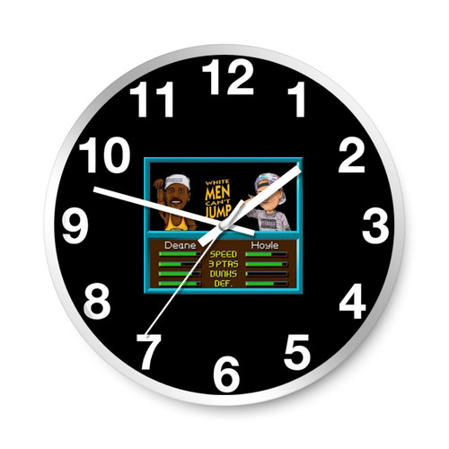 White Men Can Not Jump Nba Jam Style Wall Clocks