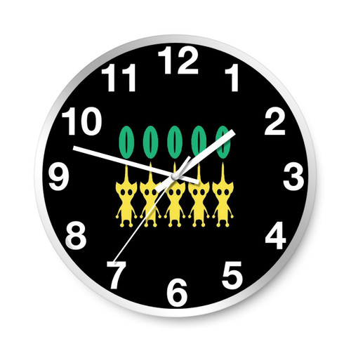 Yellow Pikmin Inspired Wall Clocks