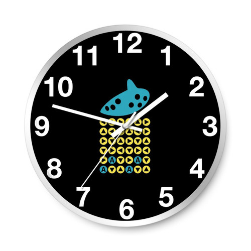 Zelda Inspired Ocarina Songs Wall Clocks