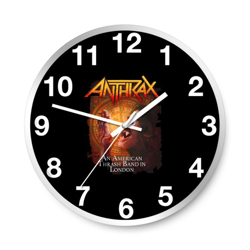 Anthrax An American Thrash Band In London Wall Clocks