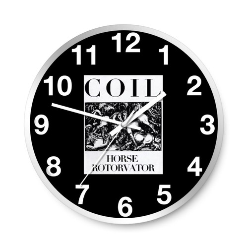 Coil Horse Rotorvator Electronic Logo Wall Clocks