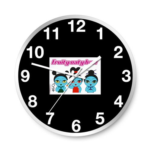 Fruity Oaty Bar Art Love Logo Wall Clocks