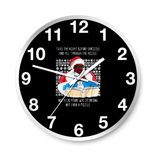 Funny Snoop Ugly Christmas Wall Clocks