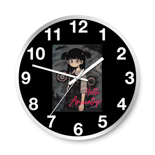 Hello Anxiety Halloween Wall Clocks
