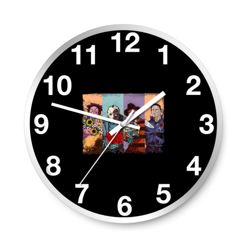 Horror Flower Character Wall Clocks