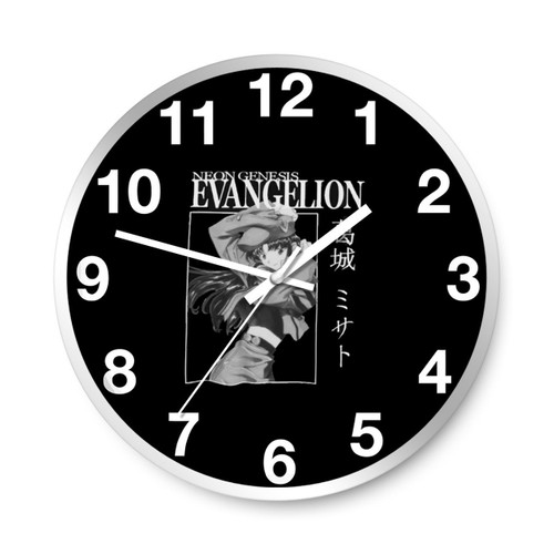 Misato Katsuragi Neon Genesis Evangelion Wall Clocks