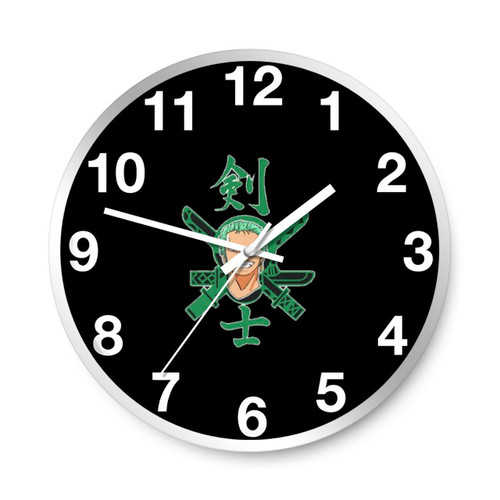 Nichirin Zoro Ronronoa One Piece Anime Wall Clocks