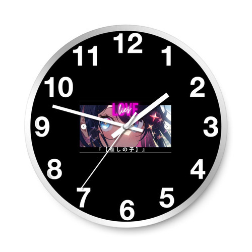 Oshi No Ko Ai Anime Wall Clocks