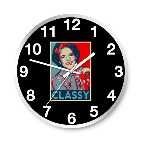 Rose Nylund Classy The Stay Golden Wall Clocks