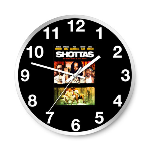 Shottas Jamaican Crime Movie Wall Clocks