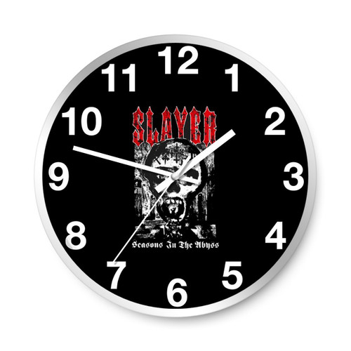 Slayer Acid Rain Seasons In The Abyss Wall Clocks