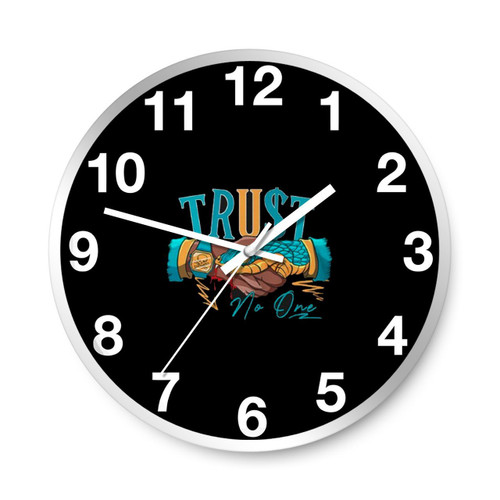 Snake Trust No One Wall Clocks Snake Trust No One Wall Clocks