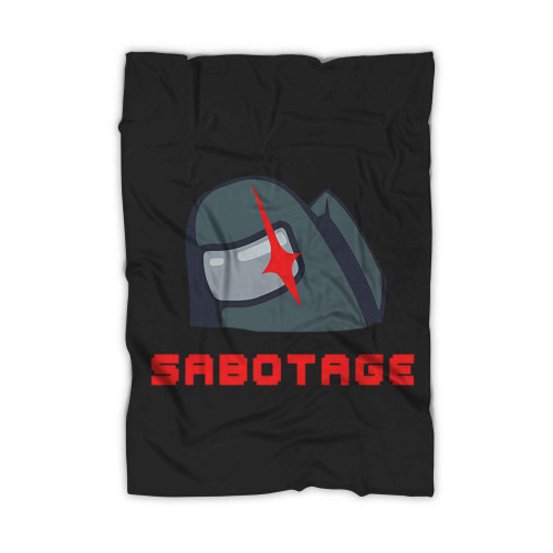 Among Us Crewmate Sabotage Logo Fleece Blanket