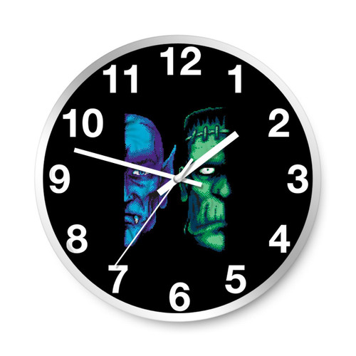 Vampire And The Creature Wall Clocks