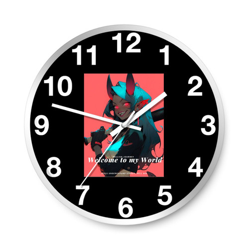Welcome To My World Succubus Wall Clocks