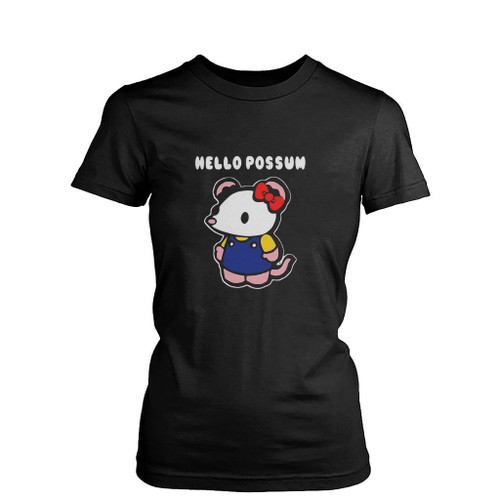 Hello Possum Womens T-Shirt Tee
