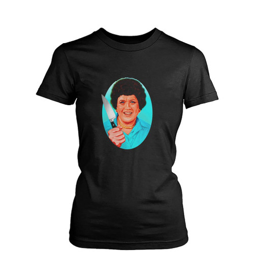Julia Child Art Womens T-Shirt Tee