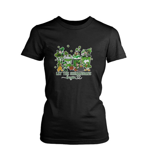 Let The Shenanigans Begin St Patrick Is Day Womens T-Shirt Tee