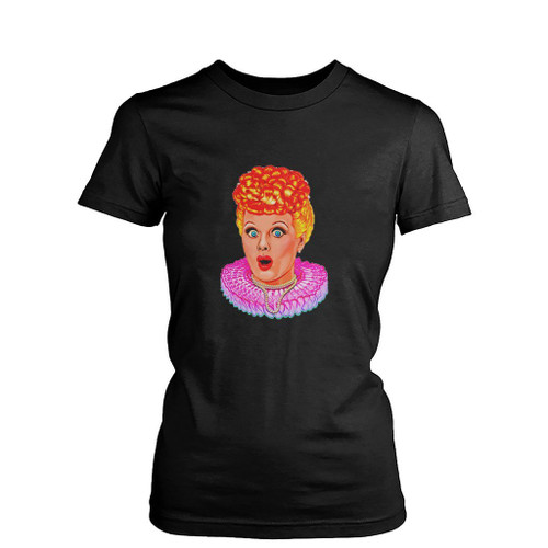 Lucille Ball Art Womens T-Shirt Tee