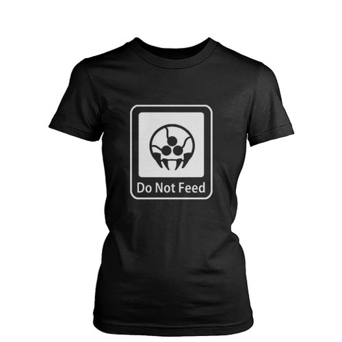 Metroid Tribute Do Not Feed Womens T-Shirt Tee