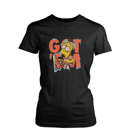 Simpson Got Em Art Love Logo Womens T-Shirt Tee