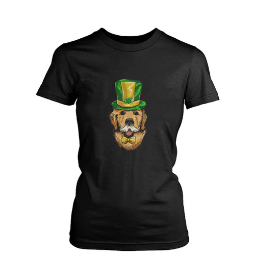 St Patrick Is Day Dog Funny Womens T-Shirt Tee