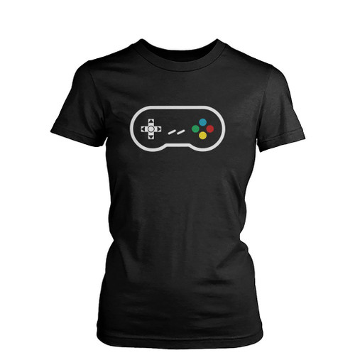 Super Nintendo Famicom Joypad Womens T-Shirt Tee