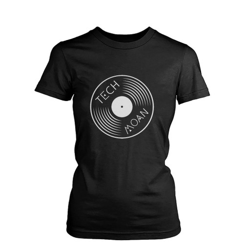 Techmoan Vinyl Lp Logo Womens T-Shirt Tee