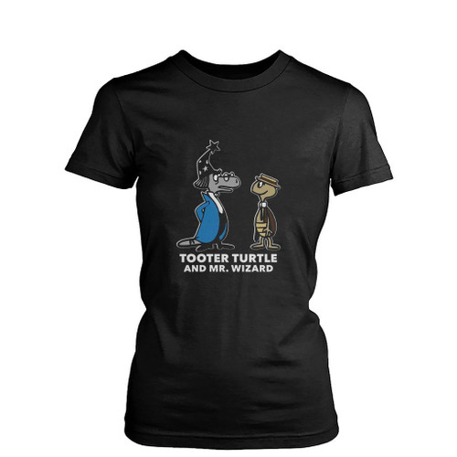 Tooter Turtle And Mr Wizard Womens T-Shirt Tee