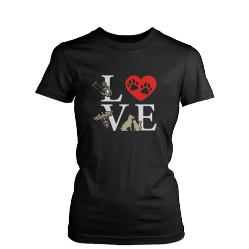 Veterinarian For Vet Doctor Womens T-Shirt Tee