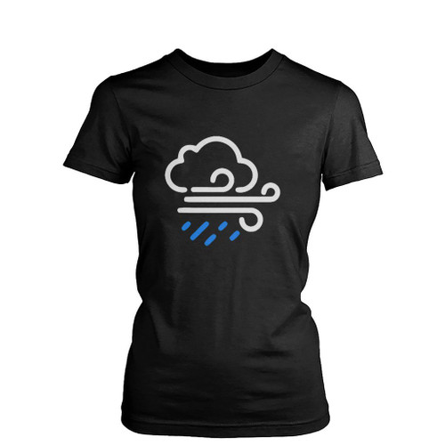 Windy Day Weather Womens T-Shirt Tee