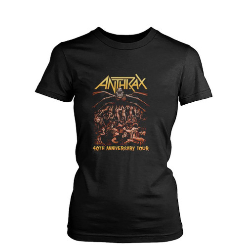 Anthrax The Belly Of The Beast Anthrax 40Th Anniversary Tour 2023 Womens T-Shirt Tee