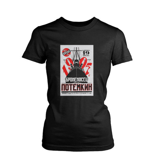 Battleship Potemkin Logo Womens T-Shirt Tee